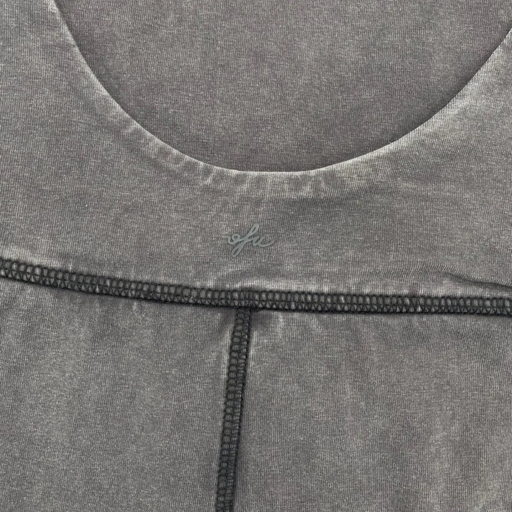 Shortie Bodysuit XS Grey Mineral Wash Urban Outfitters